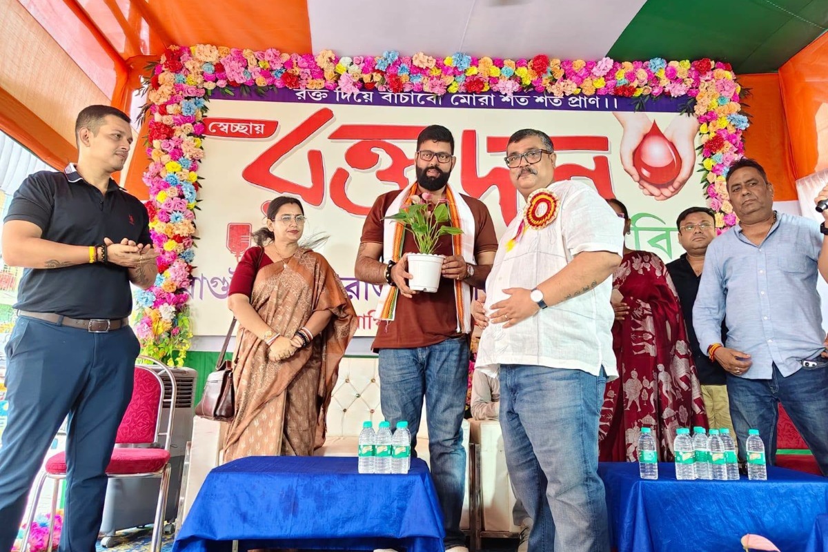 Blood Donation Camp at Baguihati Old Market