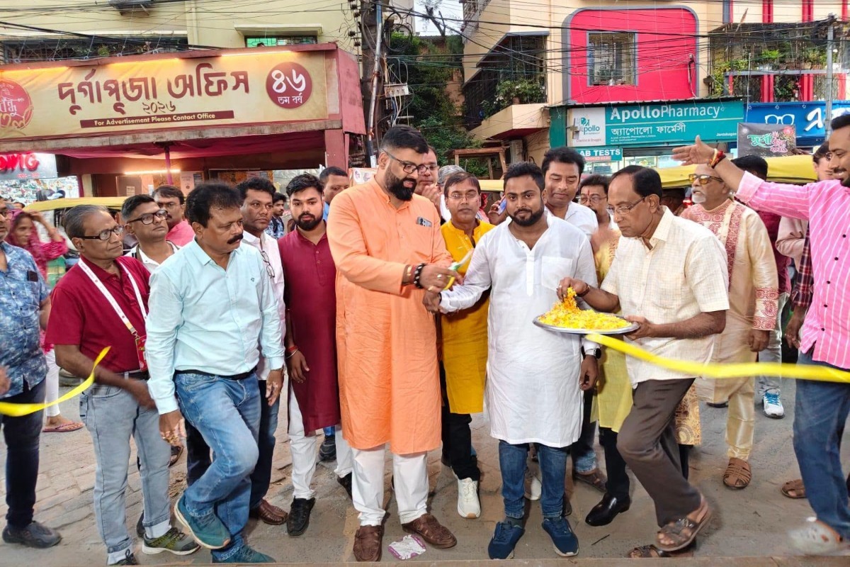 Visited Jorda Bagan Bandhu Mahal Durga Puja, Ward 19, Mandal 3, Rajarhat Gopalpur Assembly Constituency