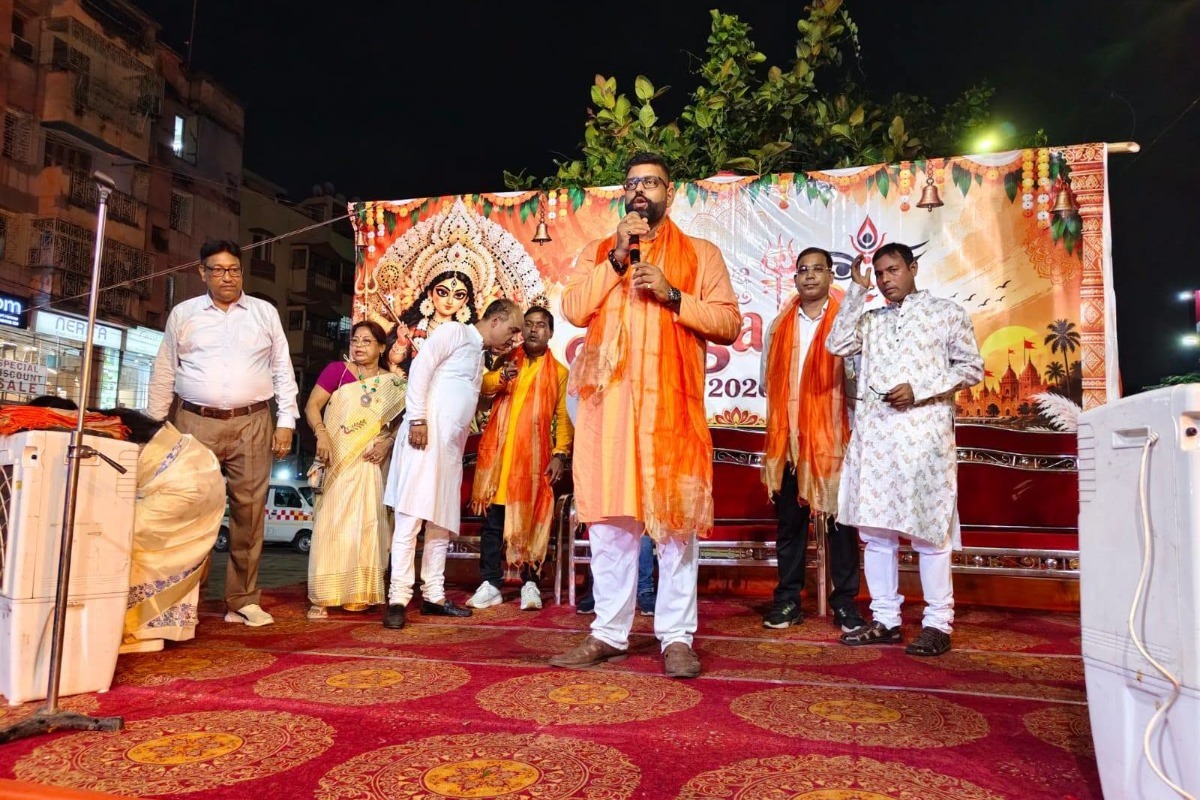 Visited Teghoria Dhalipara Nagarik Brinda Samiti Durga Puja, Ward 6, Mandal 1, Rajarhat Gopalpur Assembly Constituency