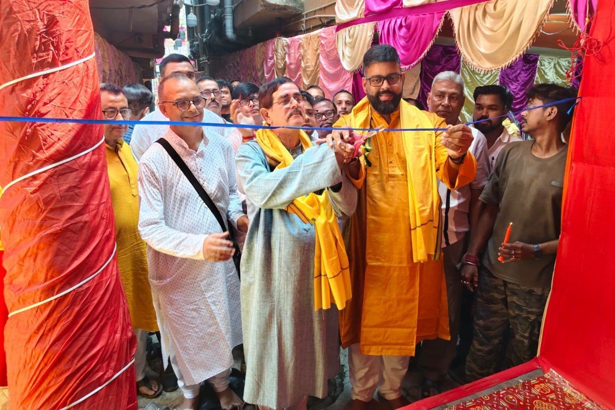 Visited Kajol Chinmoyi Apartment, Shastri Bagan, Mandal 1, Rajarhat Gopalpur Assembly Constituency, for Durga Puja