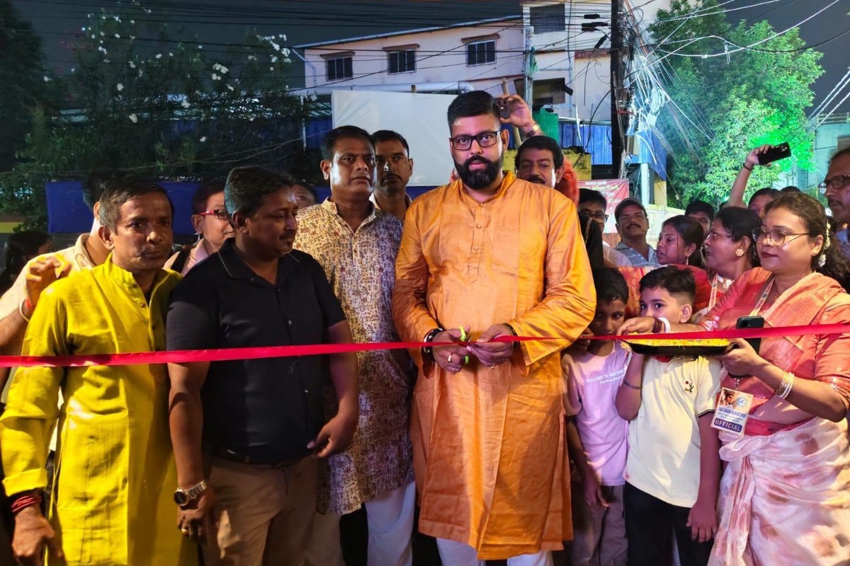 Visited Raghunathpur Youth Association Durga Puja, Rajarhat-Gopalpur Assembly Constituency