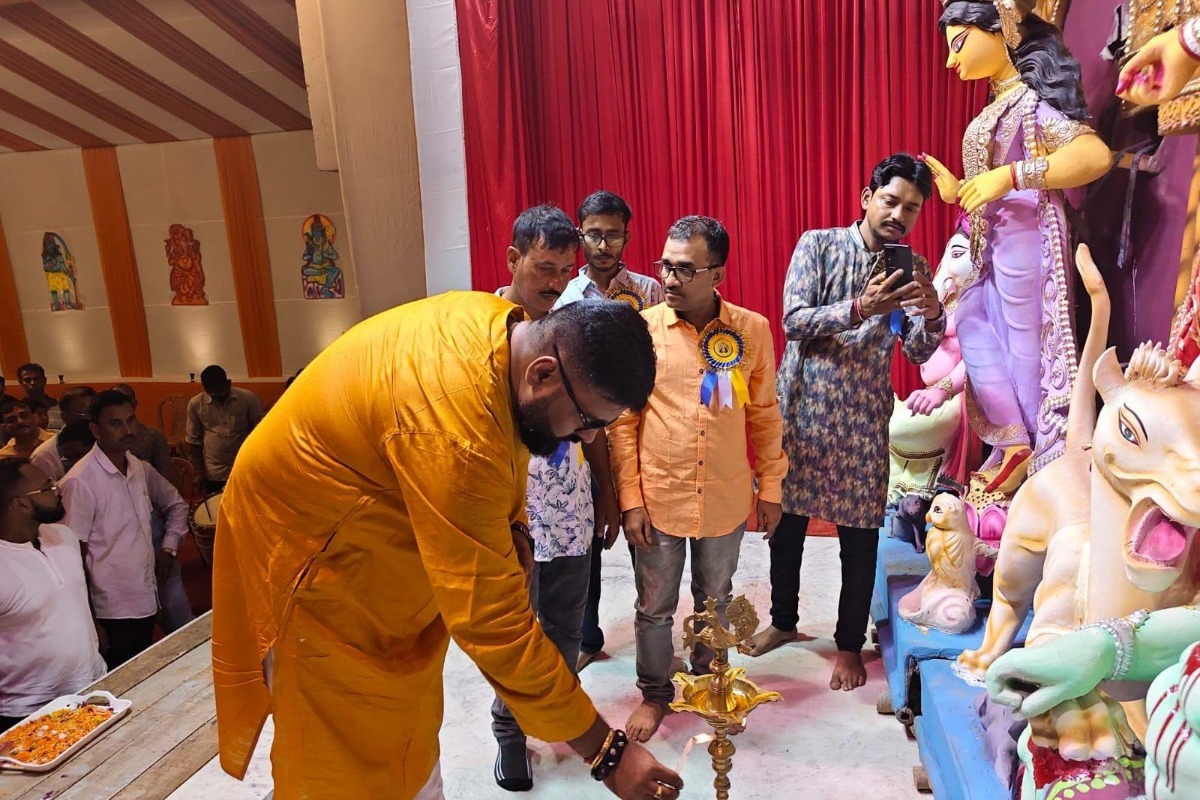 Visited Ankur Club Durga Puja, Sarada Nagar, Rajarhat-Gopalpur Assembly Constituency