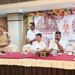 The government has provided grants to various puja committees in the airport and Baguiati police station area today. - Photo 2