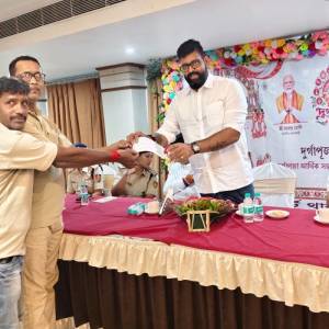 The government has provided grants to various puja committees in the airport and Baguiati police station area today. - Photo 5