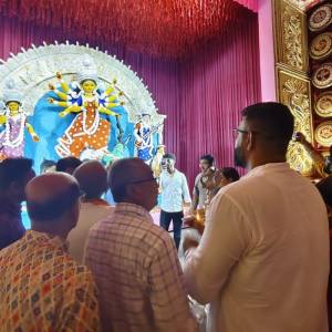 MLA Tarunjyoti Tewari Attends the Mandap Inauguration Ceremony of Dakshinpara Youth Council - Photo 3