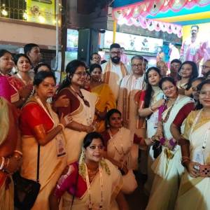 MLA Tarunjyoti Tewari Attends the Durga Puja Inauguration Ceremony at Baguiati Railpukur United Club in the Presence of West Bengal Education Minister Jagannath Chatterjee - Photo 6