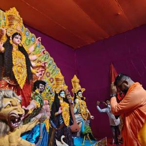 Visited Kestpur Ramakrishna Palli Adibasi Vrind Durga Puja, Ward 26, Mandal 3, Rajarhat Gopalpur Assembly Constituency - Photo 3