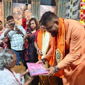 Visited Kestpur Ramakrishna Palli Adibasi Vrind Durga Puja, Ward 26, Mandal 3, Rajarhat Gopalpur Assembly Constituency - Photo 8