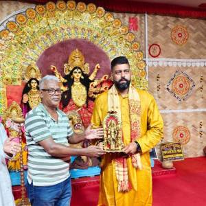 Visited Kali Pukur Welfare Association Durga Puja, Ward 11, Mandal 1, Rajarhat Gopalpur Assembly Constituency - Photo 3