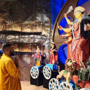 Visited Baguiya Nirbik Sangha Durga Puja, Ward 16, Mandal 1, Rajarhat Gopalpur Assembly Constituency - Photo 2