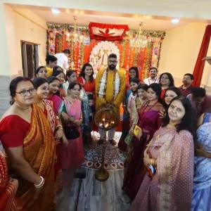 Visited Debi Nibas Complex, Dakshin Dum Dum Municipality, Rajarhat-Gopalpur Assembly Constituency for Durga Puja - Photo 5