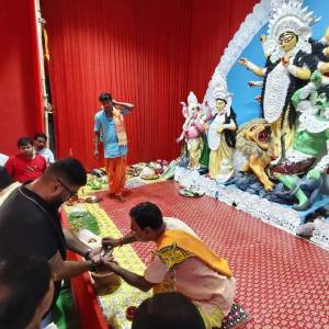 Attended the Durga Puja Inauguration Ceremony at Tegharia Uttal Taranga Club - Photo 2
