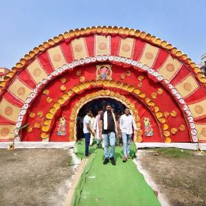 Attended the Durga Puja Inauguration Ceremony at Tegharia Uttal Taranga Club - Photo 3