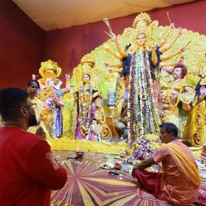 Visited Kshudiram Colony Sarbajanin Durgotsav Committee Durga Puja, Mandal 2, Rajarhat-Gopalpur Assembly Constituency - Photo 6
